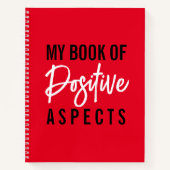 ポジティスレッドシックタイポグラフィスピリチュアル ノートブック (正面)