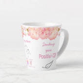 ポジティティティーカップ引用文 お茶のコーヒーショップ カフェラテマグ (右アングル)