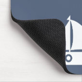 ポジティビティ航海のマインドセットセールボート引用文 マウスパッド (コーナー)