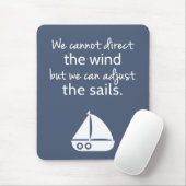 ポジティビティ航海のマインドセットセールボート引用文 マウスパッド (マウス)