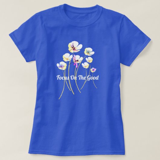 ポジティビティ・ブルームス Tシャツ (デザイン正面)