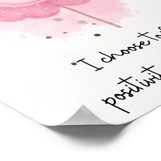 ポジティブさと存在感にフォーカス ポスター (角)