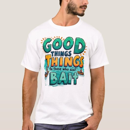 ポジティブさをつかまえるTシャツ Tシャツ (正面)