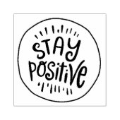 ポジティブさを保て ラバースタンプ (インプリント)