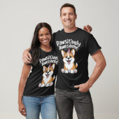ポジティブで最高のコーギー誕生日犬Tシャツ Tシャツ (ユニセックス)