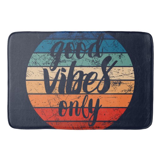 ポジティブなエネルギーだけ バスマット (正面)