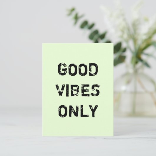 ポジティブなエネルギーだけ。 ポストカード (スタンド正面)