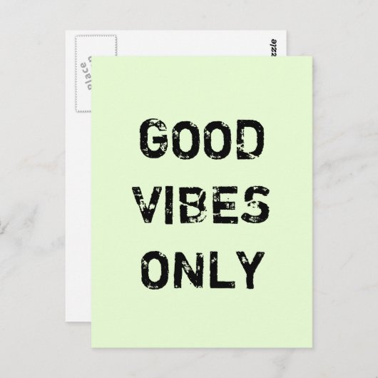 ポジティブなエネルギーだけ。 ポストカード (正面/裏面)