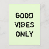 ポジティブなエネルギーだけ。 ポストカード (正面)