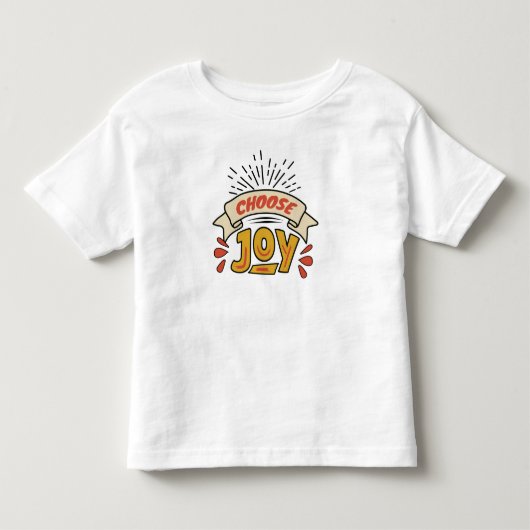 ポジティブなデザインと装飾を選ぶ トドラーTシャツ (正面)
