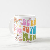 ポジティブなマグカップ – 心に優しくすること コーヒーマグカップ (正面左)