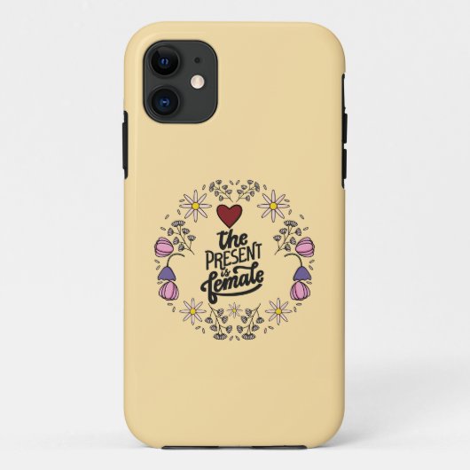 ポジティブなメッセージが込められたユニークな女性向けデザイン Case-Mate iPhoneケース (裏面)