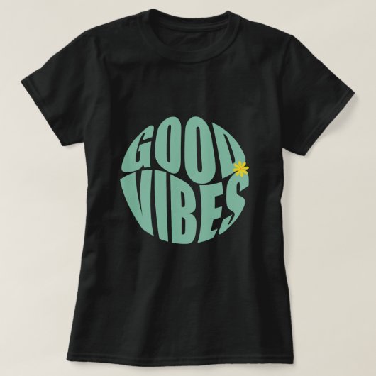 ポジティブな名前入りTシャツ Tシャツ (デザイン正面)