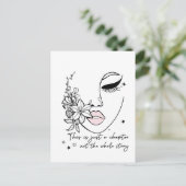 ポジティブな名言 - ただの章 ポストカード (スタンド正面)