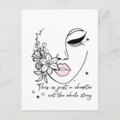 ポジティブな名言 - ただの章 ポストカード (正面)