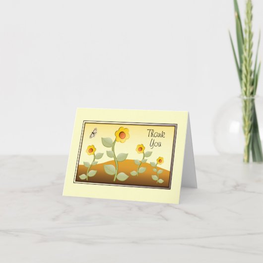 ポジティブな感謝カード サンキューカード (正面)