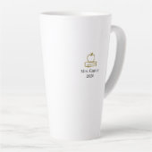 ポジティブな未来を願う名言入りギフト カフェラテマグ (右アングル)