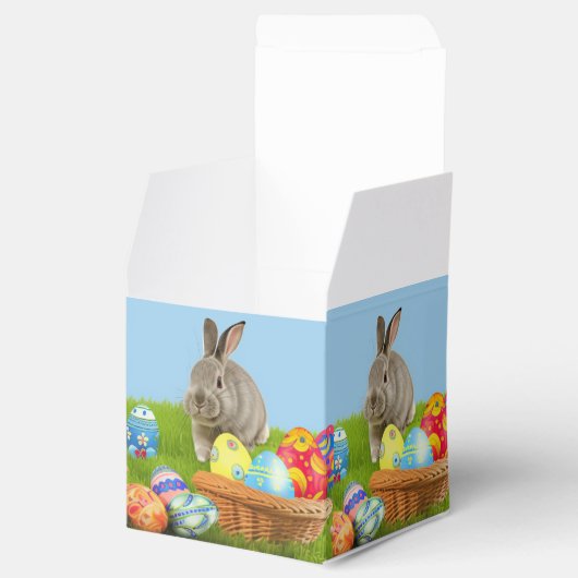 ポジティブな気分にキュートなイースターバニー フェイバーボックス (オープン)