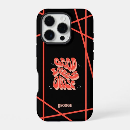 ポジティブな気分 カスタマイズ可能 iPhoneケース (裏面)