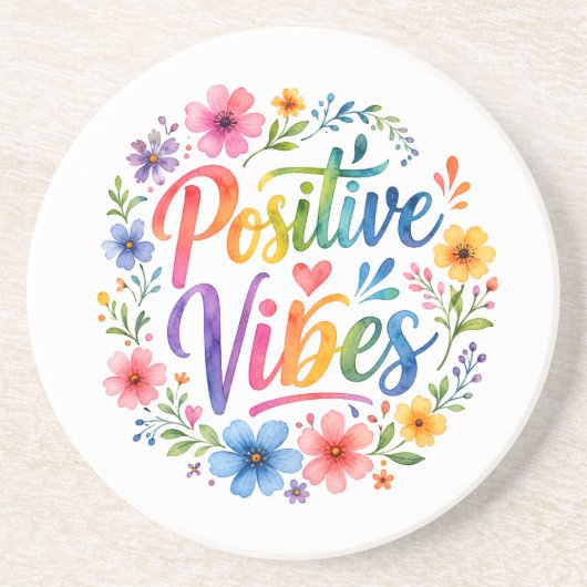 ポジティブな気分 コースター (正面)