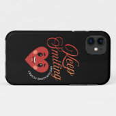 ポジティブな気持ちになれるiPhoneケース 笑顔 Case-Mate iPhoneケース (裏面(横))