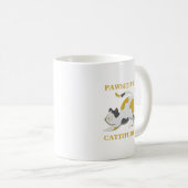 ポジティブな猫気分 コーヒーマグカップ (正面右)