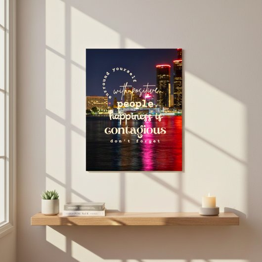 ポジティブな環境で自分自身を取り囲やる気を起こさせるむ ポスター