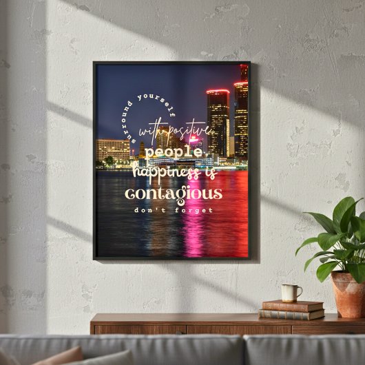 ポジティブな環境で自分自身を取り囲やる気を起こさせるむ ポスター