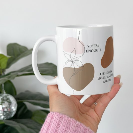 ポジティブな肯定の毎日リマインド コーヒーマグカップ