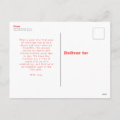 ポジティブな雰囲気だけのレトロ写真 シーズンポストカード (裏面)