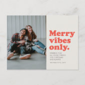 ポジティブな雰囲気だけのレトロ写真 シーズンポストカード (正面)