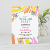 ポジティブな雰囲気だけの60年代をテーマにした招待状 招待状 (スタンド正面)