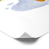 ポジティブな雰囲気だけ！ぬくぬくした水たまりのダックポスター印刷 ポスター (角)