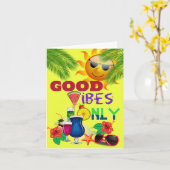 ポジティブな雰囲気だけ カード (黄色い花)