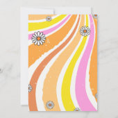 ポジティブな雰囲気だけ 60年代をテーマにした招待状 招待状 (裏面)