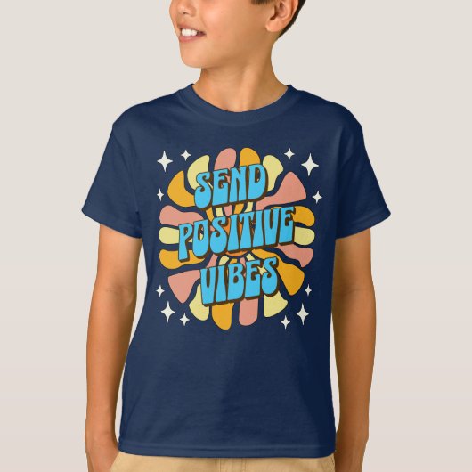 ポジティブな雰囲気を送る Tシャツ (正面)