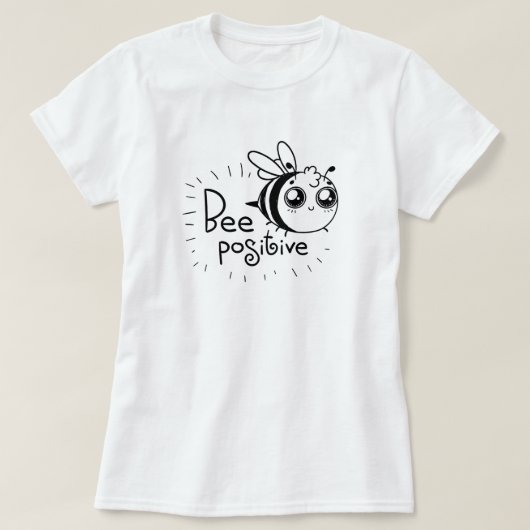 ポジティブになろうTシャツ Tシャツ (デザイン正面)