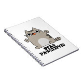 ポジティブにゃんパワー 面白い猫のダジャレ ノートブック (右側)