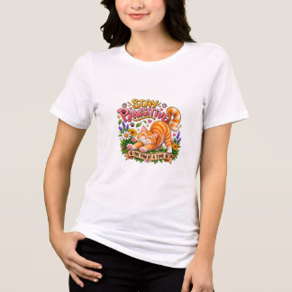 ポジティブにネコTシャツ｜ トライブレンドＴシャツ
