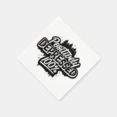 ポジティブに落ち込んだパーティーナプキン スタンダードカクテルナプキン (角)