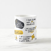 ポジティブやる気を起こさせるさ感動的い コーヒーマグカップ (中央)