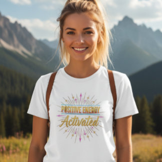 ポジティブエネルギー活性グラフィックTシャツ(女性用) Tシャツ