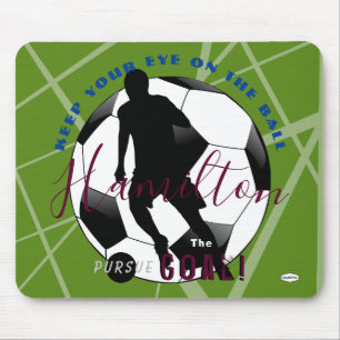 ポジティブサッカーマウスパッドライムグリーンHAMbyWG マウスパッド