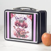 ポジティブパープルかわいらしと砂糖スカル メタルランチボックス (インサイチュ)