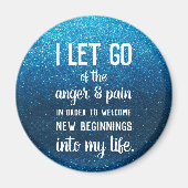 ポジティブ感動的な怒りの管理ウェルネス マグネット (正面)