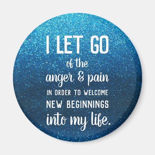 ポジティブ感動的な怒りの管理ウェルネス マグネット (正面)