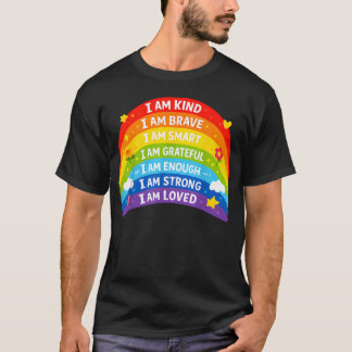 ポジティブ・アファメーション・レインボー Tシャツ