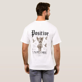 ポジティブ エクスプロアバックプリントTシャツ Tシャツ