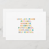 ポジティブ | 愛,喜び,平和 招待状 (正面/裏面)