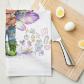 ポジティリティリールフェアリーキッチンタオル キッチンタオル (四つ折り)